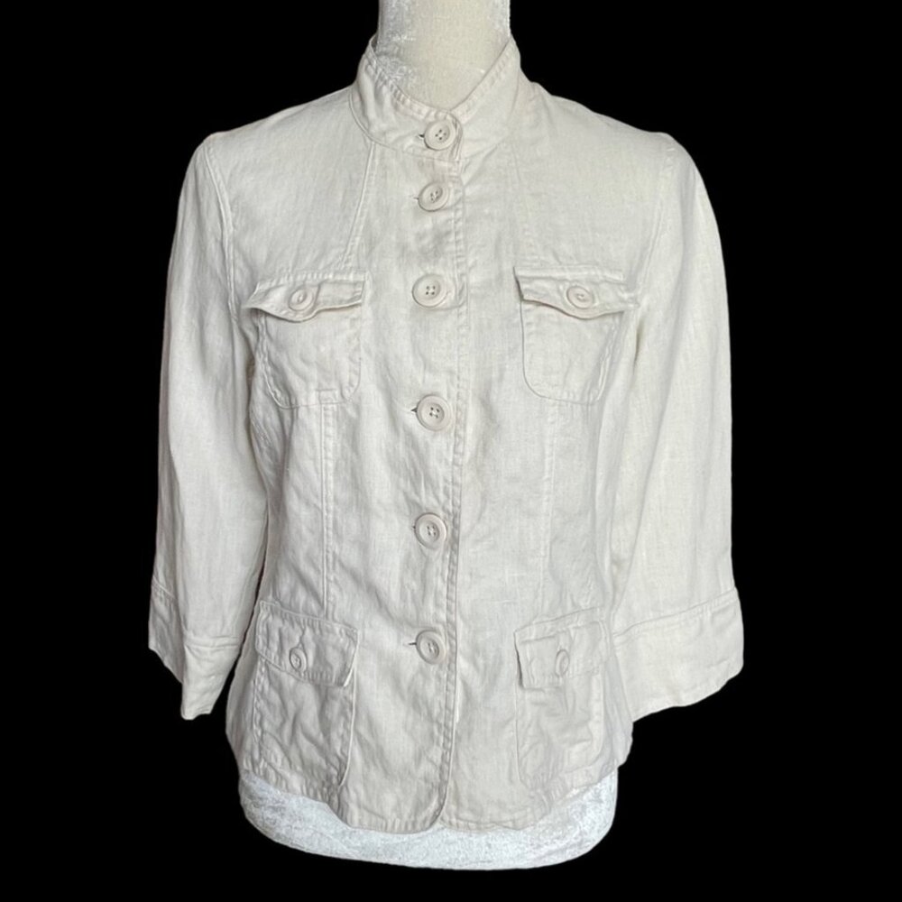 Mossimo 100% linen jacket in beige